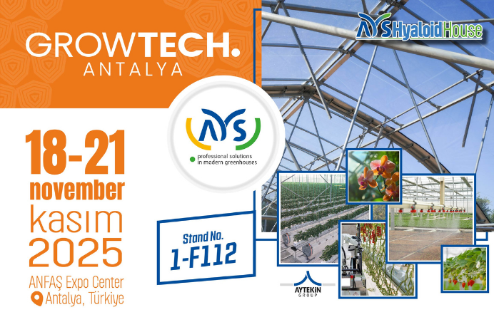Yenilikçi Sera Teknolojilerimizle GROWTECH’teyiz!